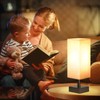 aooshine Small Table Lamp for Bedroom - Bedside Lamps for