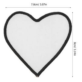 - 10 piezas de sombrero en , gorra blanca, capó, ropa blanca, apliques para planchar, de sublimación en , para sombrero, tela no tejida, suministros de costura hechos por sí mismos