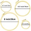 SZCXDKJ 4Pcs 4 Sizes Round Embroidery Hoop Plastic Circle Cross