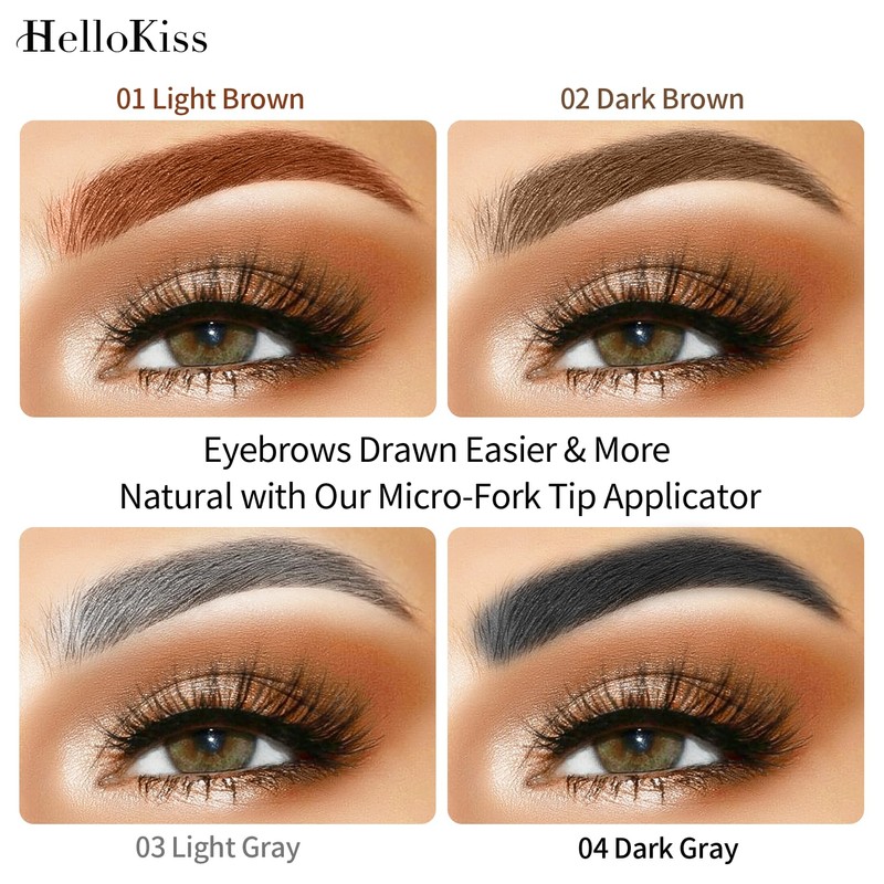 Eyebrow Pencil - Eyebrow Pencil with Micro Fork Tip Applicator