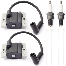 32-584-06-S Ignition Coil Module with Spark Plug 2 Pack Compatible with Kohler KT ZT Engines 7000 Series Lawn Mower KT610 KT715 KT740 ZT720 ZT730 3258406-S 32 584 06-S 3258406 3258406S 32 584 06 S
