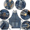 Jeanerlor Women's Cross Back Apron with Tool Pockets for Women