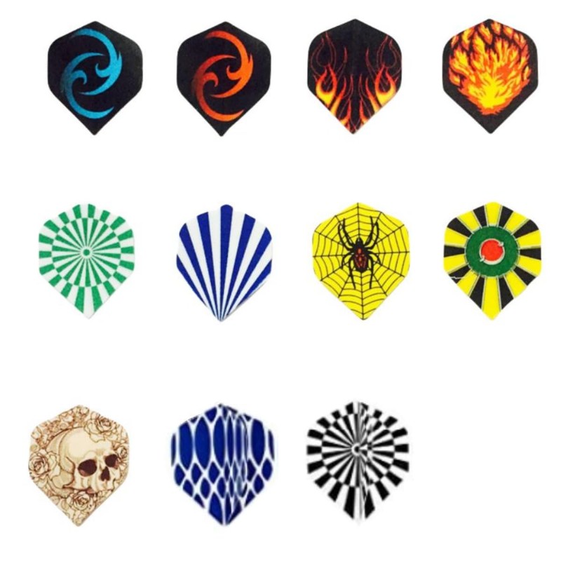 HRLORK 77 Pack Dart Flights Standard Thick Flight Extra Multiple