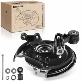 A-Premium Rear Steering Knuckle & Wheel Bearing Hub Assembly Compatible with Subaru Forester 2001-2008, Left Driver Side, Replace # 26255AA071, 28419FE011