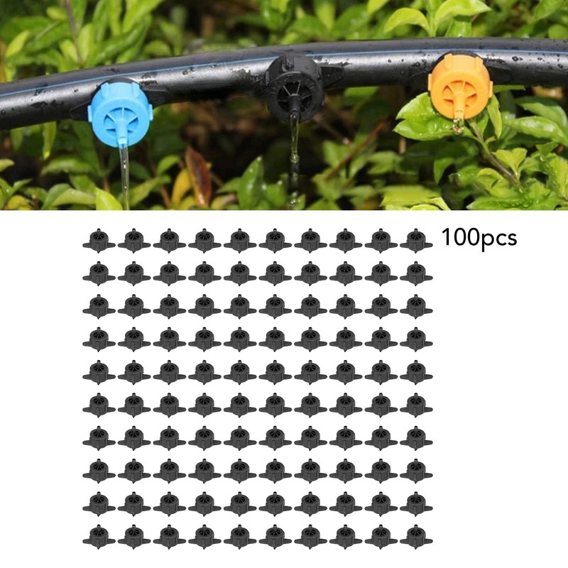 100pcs 4mm Pressure Compensation, Drippers Automatic Irrigation Equipment Uniform Flowing
