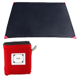 Leisure Sheet, Ultra Small Storage, Waterproof Function, Cute Design, Includes Pegs, Convenient and Lightweight Leisure Sheet (For 4 - 6 People, 59.1 x 70.9 inches (150 x 180 cm), Black)