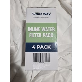 Future Way 4-Pack INLINE Water Filter Reduces Odors Sediments