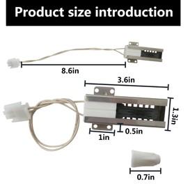 INGQI New WB13K21 Oven Igniter Replacement for Hotpoint RGB540SEH2SA, RGB740BEH3WH, Replace for 5303935066, IG9998, WB13K12, WB13K13, WB13K14, WB13K0012, WB13K0013, WB13K0014