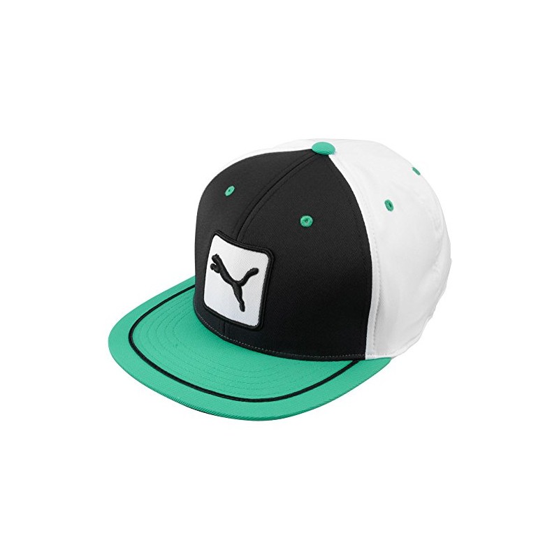 ＰＵＭＡ キャップ 908267 3 COLOR CAT PATCH 110 CAP (ブラック-ホワイト-ブライトグリーン)