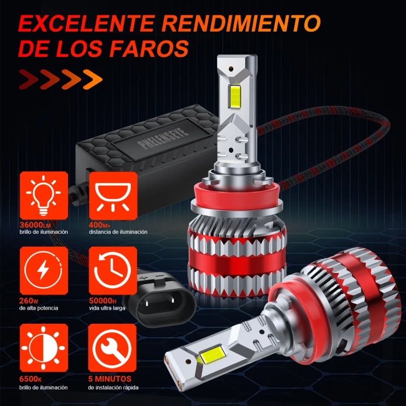 H11 H7 9005 9006 H1 Kit De Faros Delanteros Led