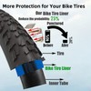 Bicycle Tire Liner Strip, Puncture Protection for Mountain Bikes (Black+Blue,