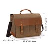 LoDrid Vintage Bartender Kit Bag with Flexible Compartments for Wine,