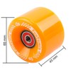 FunTomia Pack of 4 Longboard/Skateboard/Mini Board Wheels (Big Wheels) in
