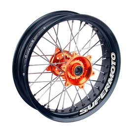 MC MOTOPARTS 17 inch Rim Decals Supermoto Bike Stickers Compatible with 450RS 525 RS 10 11 12 2010 2011 2012 (White)