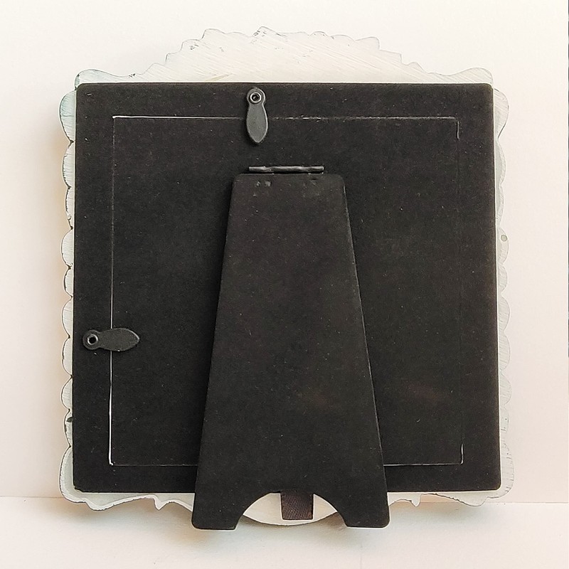 ZXT-parts 5x5 Picture Frame with Mat 4x4. Square Black &