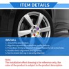 VekAuto 20pcs Wheel Lug Nut Bolt 8mm Rims Tire Nut