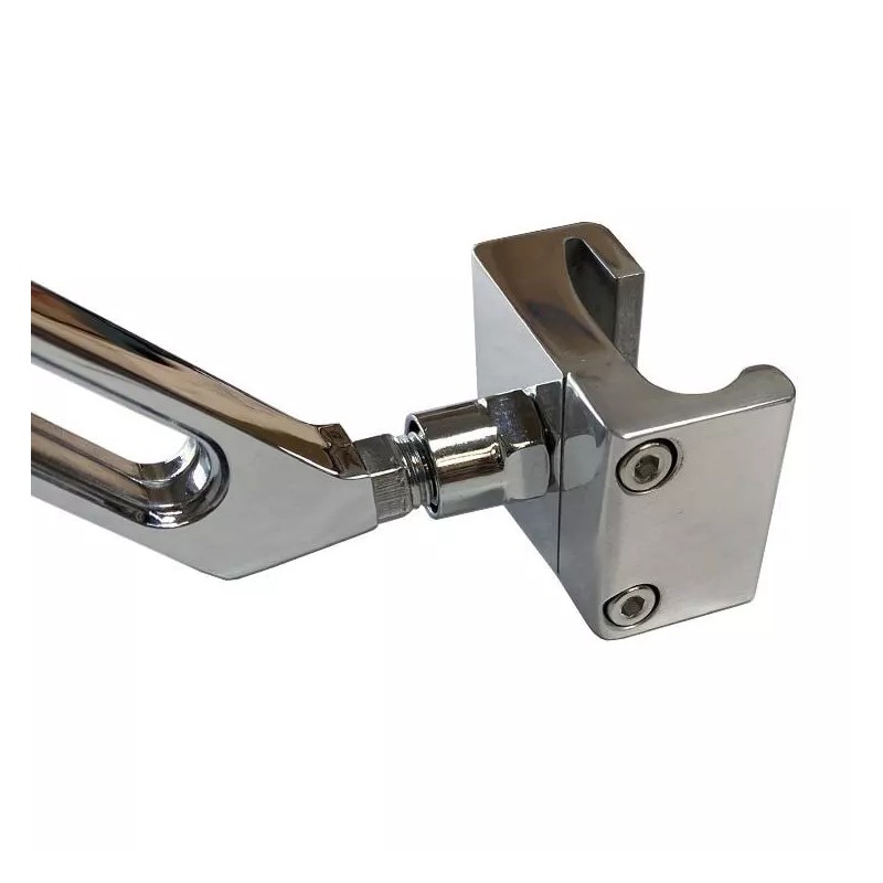 Moore Parts Manx Buggy Chrome Sideview Oval Mirror W/Aluminum Mount,