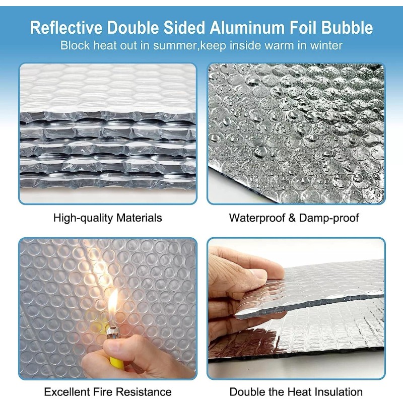IES Reflective BUBBLE Foil Insulation RADIANT Barrier 2FT x 50ft