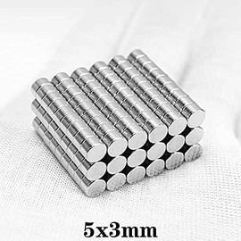 5x3mm 5x3 Small Round Magnet disc 5mm*3mm Neodymium Magnet Dia 5mmx3mm Permanent NdFeB Magnet 5 * 3 mm N35 (5x3 50pcs)