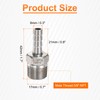 sourcing map 3pcs Stainless Steel Hose Barb Fitting 0.3" (8mm)