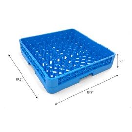 Farag Janitorial Peg Plate Rack for Commercial Dishwasher | Full Size Tray Rack | Polypropylene | Blue