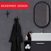 LouMaxx Coat Hook in Matt Black - Modern Metal Coat