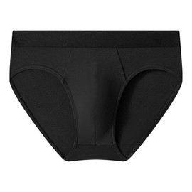 AYOSUSH Mens Flex Fit Tagless Bikini underwear,Comfortable、Breathable & Dyed five single colors Black