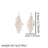 Tassel Shell Earrings for Women White Shell Statement Sea Summer