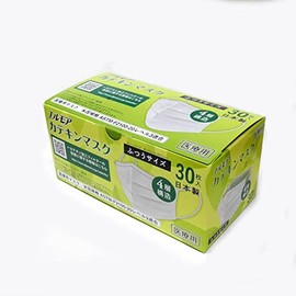 Kami Corporation Elmore Catechin Mask, Regular Size, Pack of 30, Made in Japan