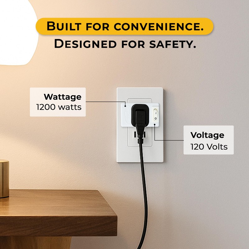 Touch & Glow - 2 Prong Outlet Switch - Single