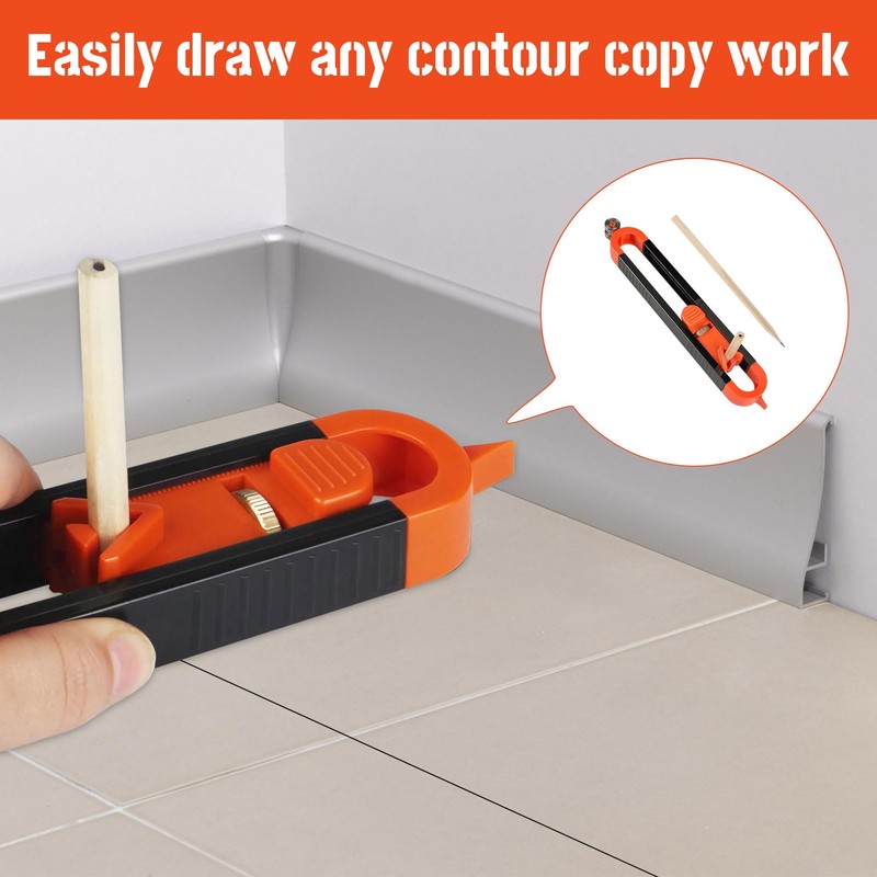 Eophmi Scribe Tool 7pcs Contour Gauge with Lock Scribing Tool