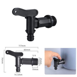 ZYWUOY Nipple Faucets, Fresh Waste Water Tank Drain Tap Fit Motorhome Caravan Boat Camper Van Caravan