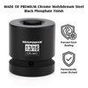 MIXPOWER 1"Drive 13/16" Square Socket, CR-MO, 4-Point, SAE, Black Phosphate