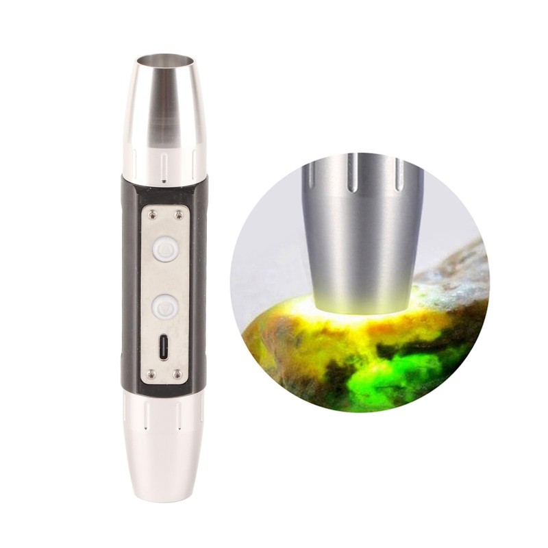 Natudeco Jewellery Flashlight, USB Jade Identification Torch, Bright Jade Rating