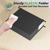 Ansook Plastic Hanging File Folders Letter Size,Heavy Duty 3" Expandable