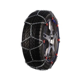 Snow Winter Tire Security Chain Winter Traction Device for Wheels - 1 Pair for Front Wheels (18 Inch)