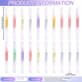 Ninnyi Nourishing Moisturizing Nail Growth Pens for Nails, 20Pcs Cuticle Oil Pen for Repairing Cracked Dry Nail