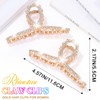 Rhinestone Claw Clips Gold Hair Clips Fancy Hair Accessories