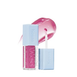 Kosas Wet Lip Oil Gloss – Plumping Peptide Lip Treatment Gloss in Sheer Pinkish Lavender, Hydrating with Hyaluronic Acid, Peptides & Plant Oils, Non-Sticky, Vegan, Clean Beauty (Grapesicle) 0.15 oz