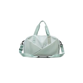 CORIOS Men's Sports Bag, Women's Travel Bag, Duffle Bag, Large Weekender Overnight Bag, Oxford Cabin Travel Bag, Training Bag, Fitness Bag, Hand Luggage, Swimming Bag with Shoe Compartment, Green