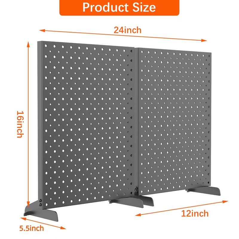 TORACK Pegboard Display Stand for Craft Shows & Fairs, Black,