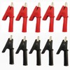 GDQLCNXB Full Insulated Crocodile Clips with 4mm Socket Banana Jack