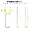 Flexible Drain Brush, 66 Inch Double Ended Aquarium Filter Hose