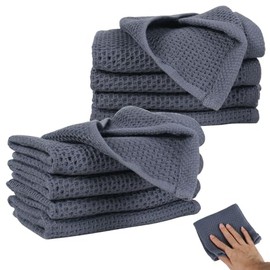 10 Piezas Trapo Mágico para Limpiar Vidrios: Paño de Limpieza Mágico Multiusos No Deja Manchas de Agua, Trapo de Microfibra Reutilizable para Ventanas, Espejos, Coches (30x30cm)