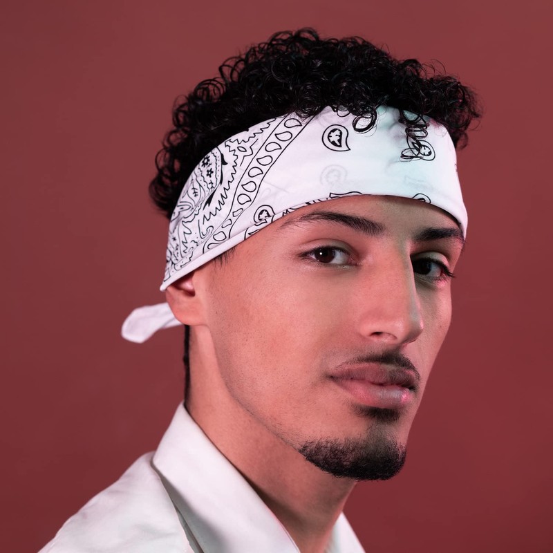 KARL LOVEN Bandanas Pack 100% Cotton Paisley Scarf Head Neck