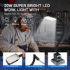Kuoleopa 20W Magnetic Work Light, 2000LM 20in Flexible Gooseneck LED