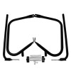 HDBUBALUS Rear Black Saddlebag Bracket Guard Set Support Bar Fit