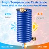 RV Exterior Shower Hose 15FT Coil Water Hose with 1/2"