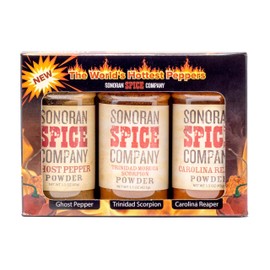 Sonoran Spice Carolina Reaper, Trinidad Scorpion, Ghost Pepper 1.5 Oz Powder Gift Box