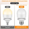 SCOPOW 2Packs E26 Rechargeable Light Bulbs with Remote Control, 5W